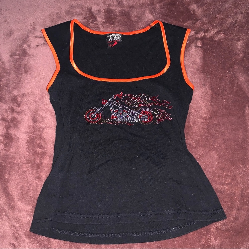 Cute Vintage Womens Biker Tanktop
